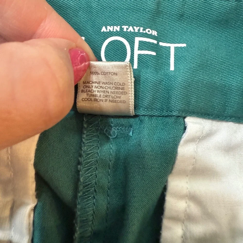 Ann‎ Taylor LOFT Womens Size 2 Teal 4